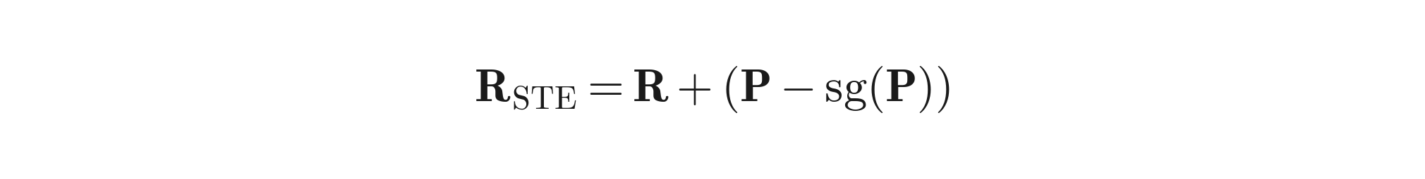 STE for routing