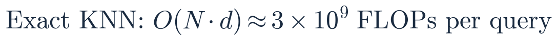 Exact KNN complexity